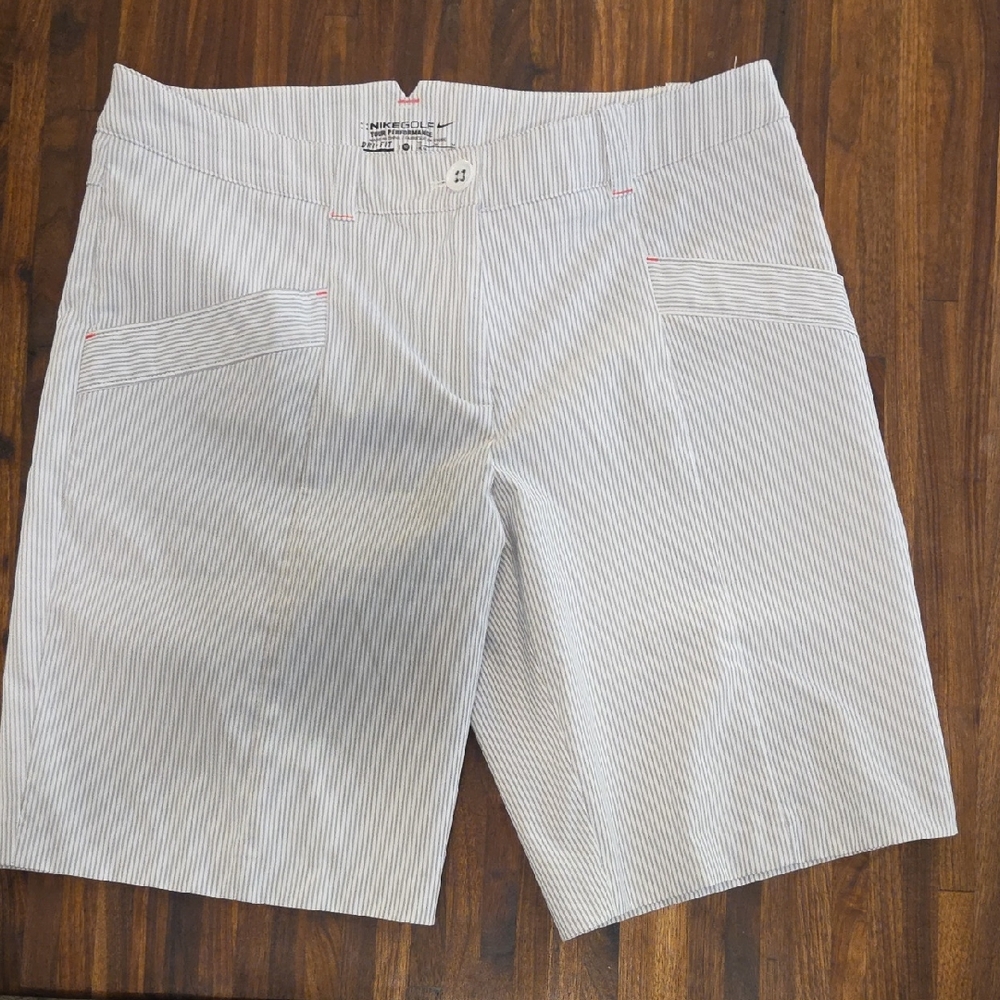 Nike Golf Gray Striped Performance Shorts